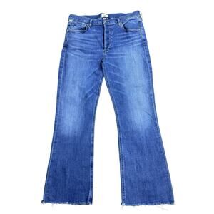 Citizens of Humanity Isola Bootcut Raw Hem Jeans Women’s 31 Blue Stretch Denim